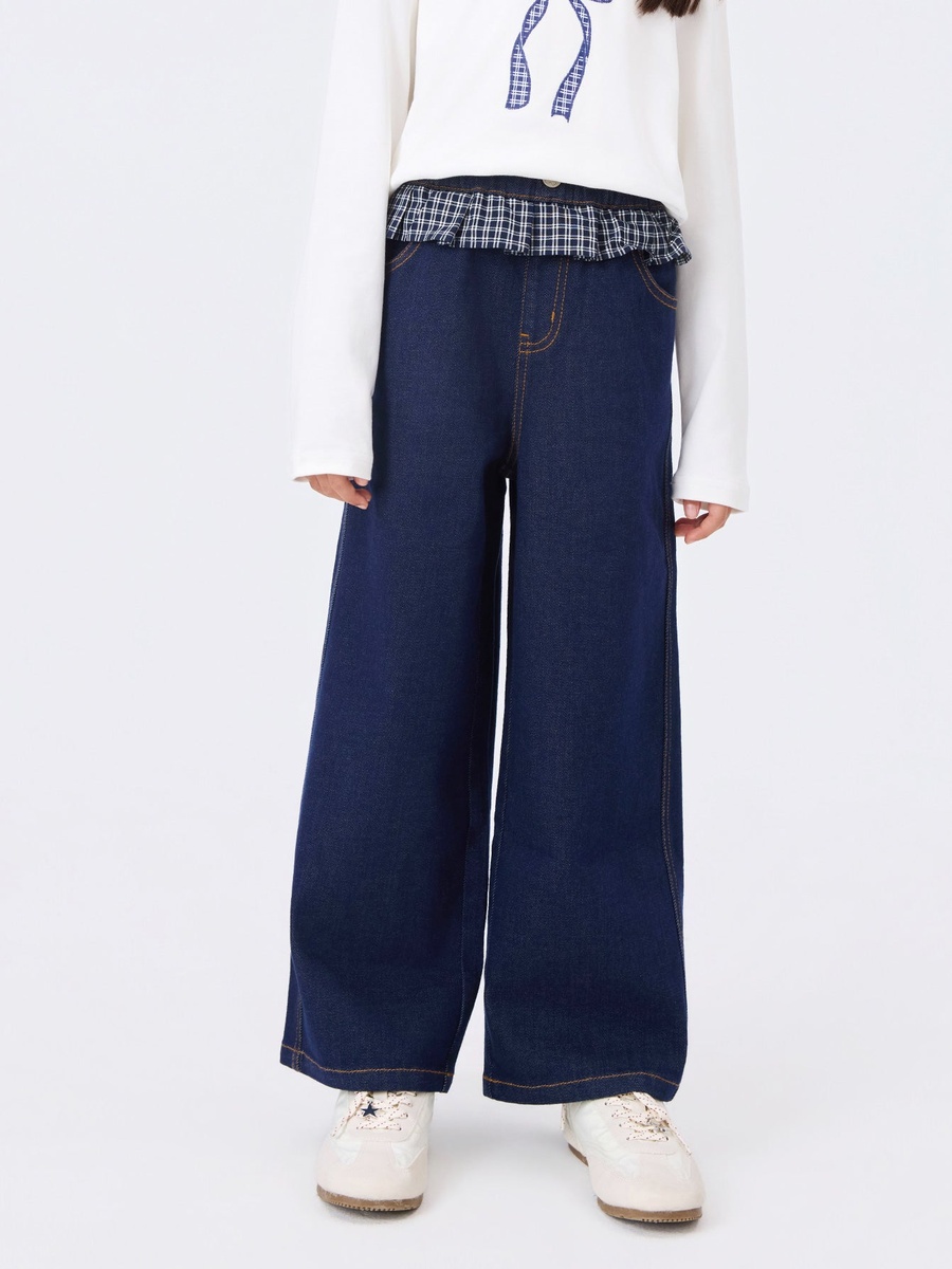 Girls Casual Wide-Leg Pants