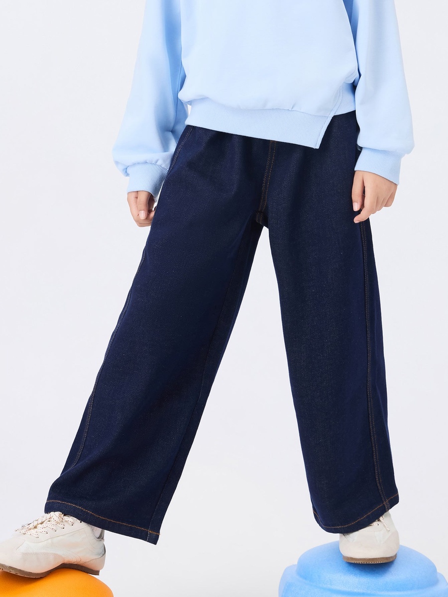 Girls Casual Wide-Leg Pants