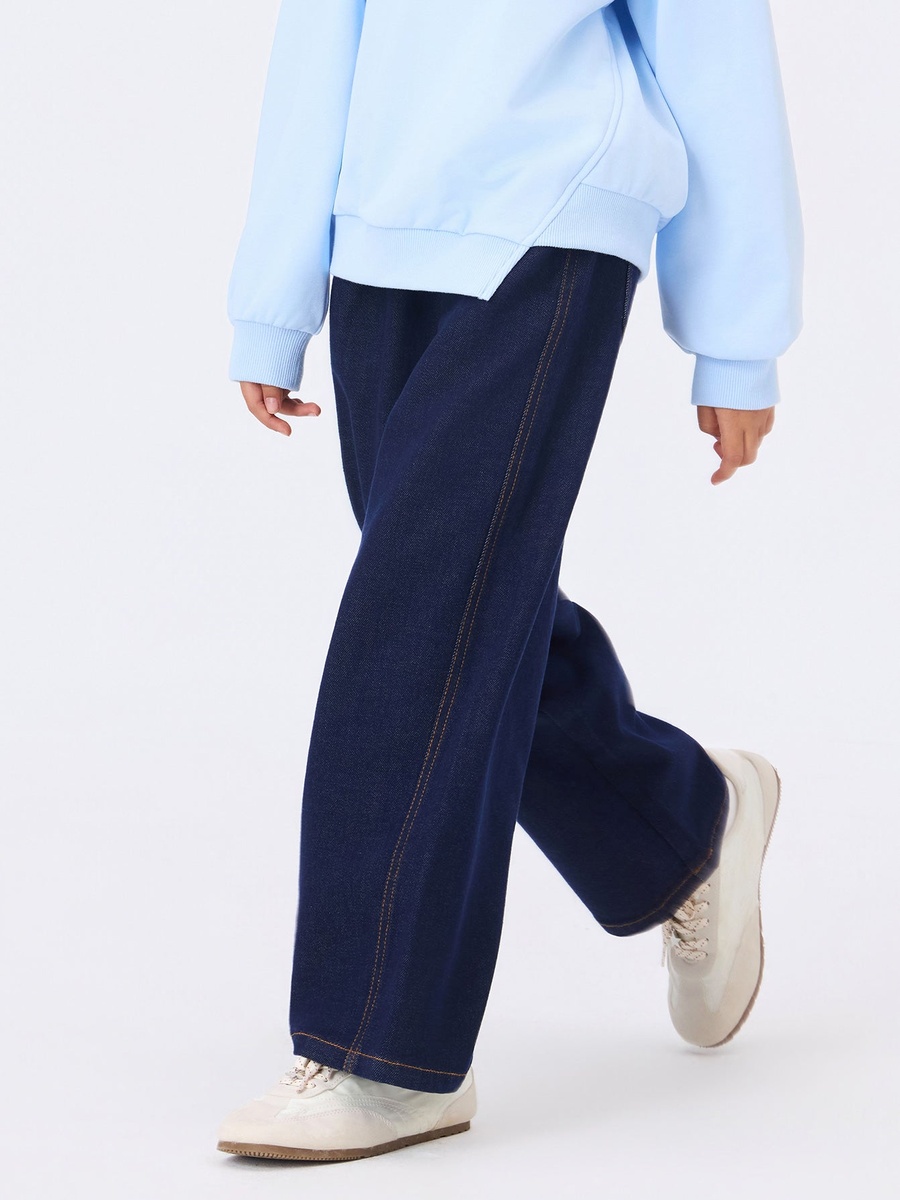 Girls Casual Wide-Leg Pants