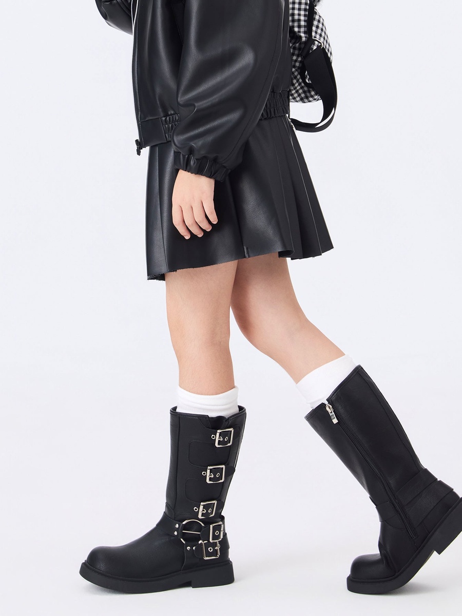 Girls Pleated Mini Skirt