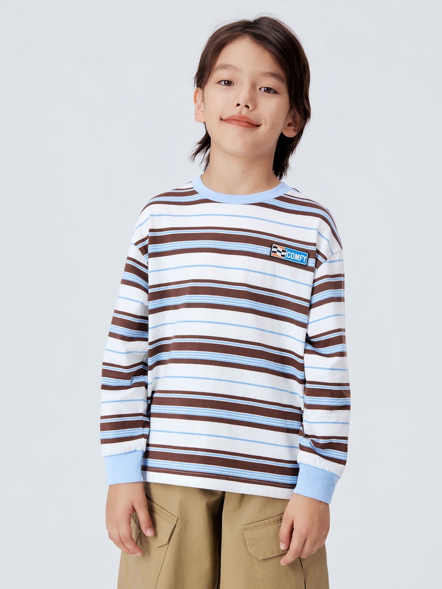 Boys Striped Long-Sleeve T-Shirt