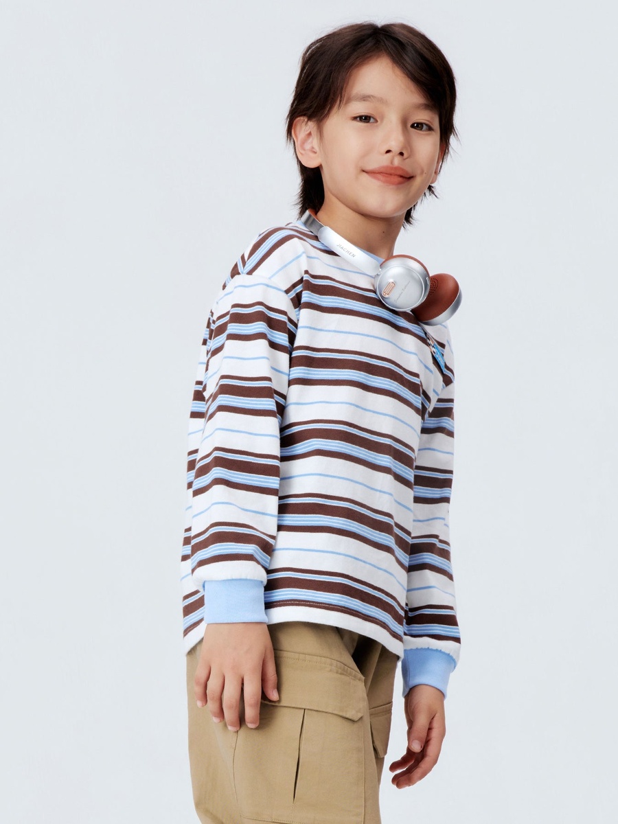 Boys Striped Long-Sleeve T-Shirt