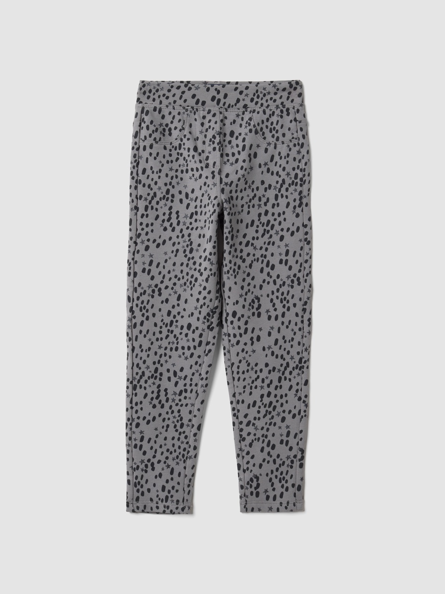 Grey Skinny Stretch Organic Cotton Treggings