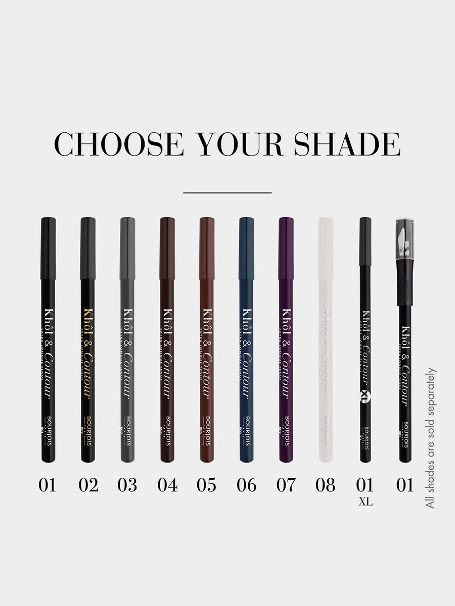 Khol and Contour Eye Liner - 02 Ultra Black, 1.2 g