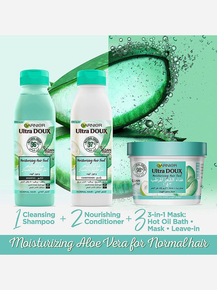 Ultra Doux Hydrating Aloe Vera Hair Food 3-Step Routine For Normal Hair For  Beauty at UAE | Styli