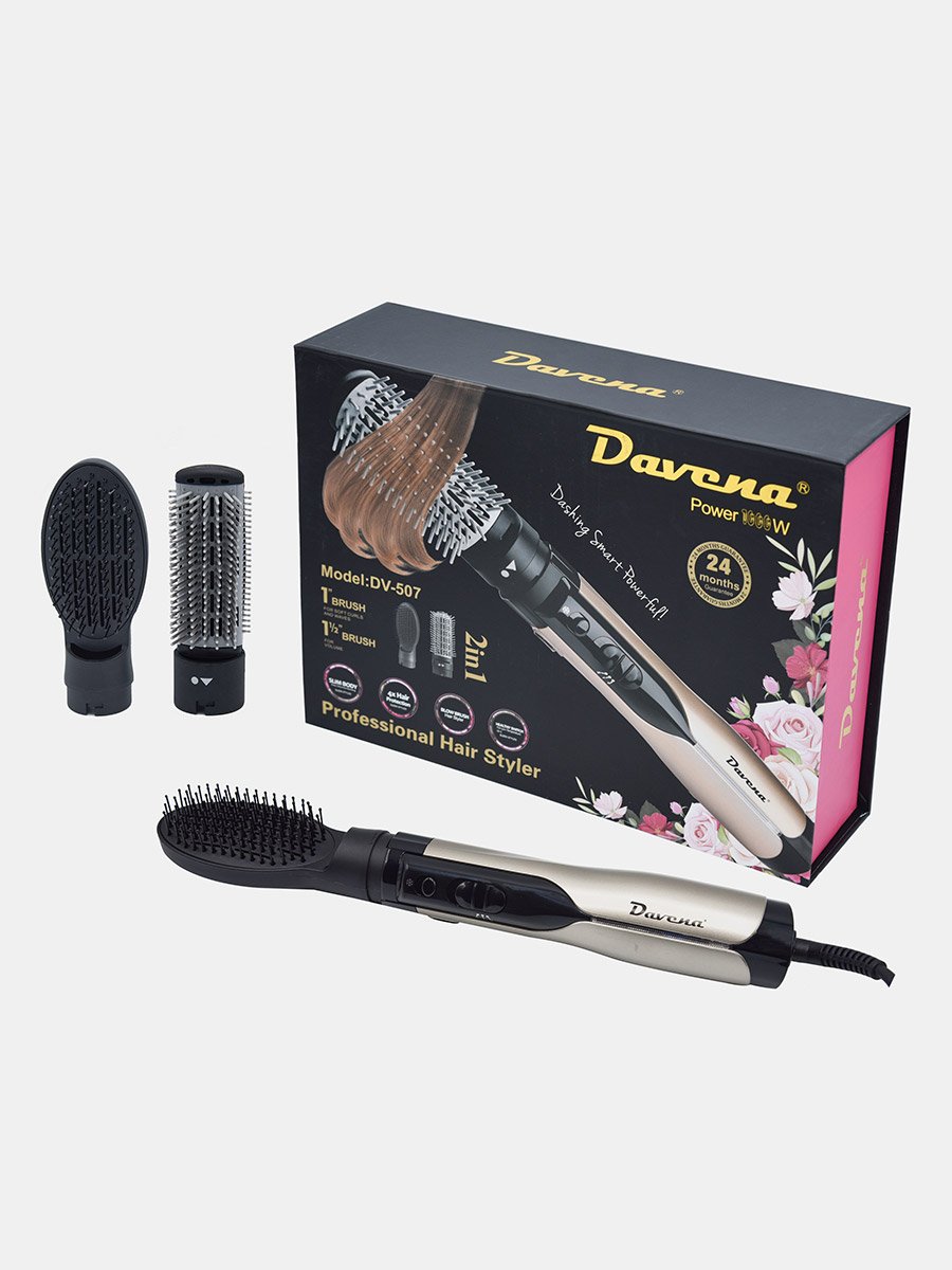 Hair Styler with 2 Brushes, 1000W