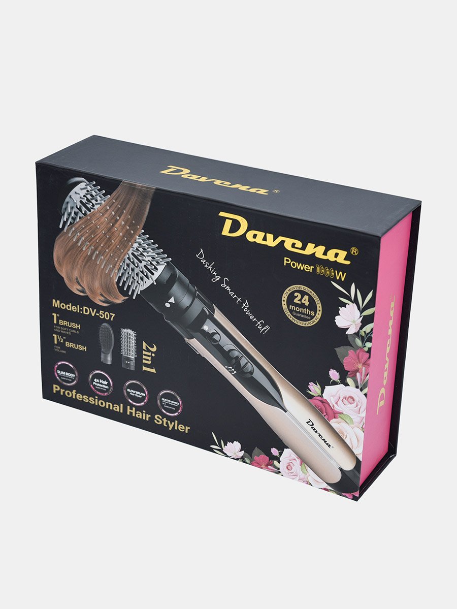 Hair Styler with 2 Brushes, 1000W