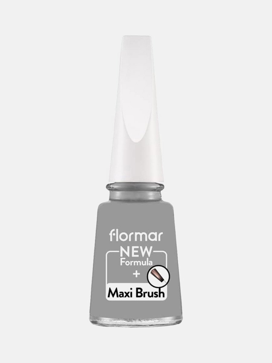 New Formula Maxi Brush Nail Enamel, 417 Steel Gray