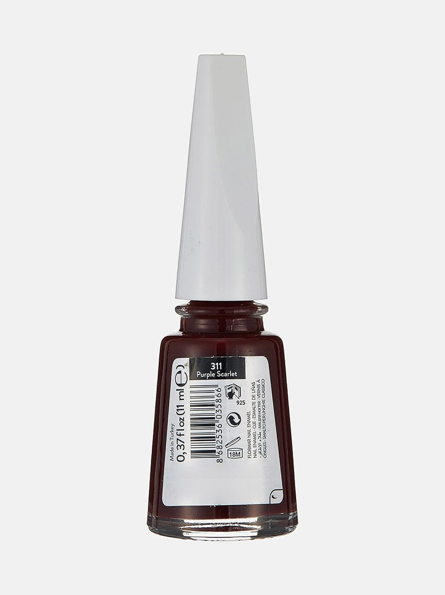 New Formula Maxi Brush Nail Enamel, 311 Purple Scarlet