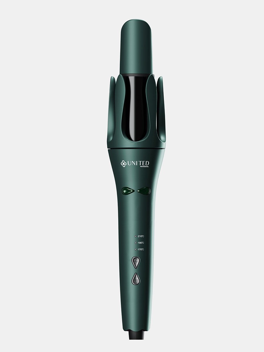 Ionic Hair Curler, Rotatable Automatic Curling Iron Wand - Gable Green