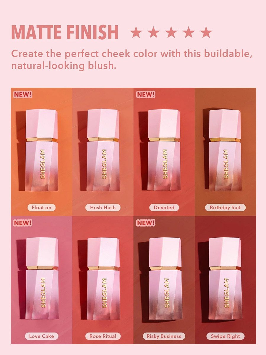 Color Bloom Liquid Blush Matte Finish, Devoted Gel