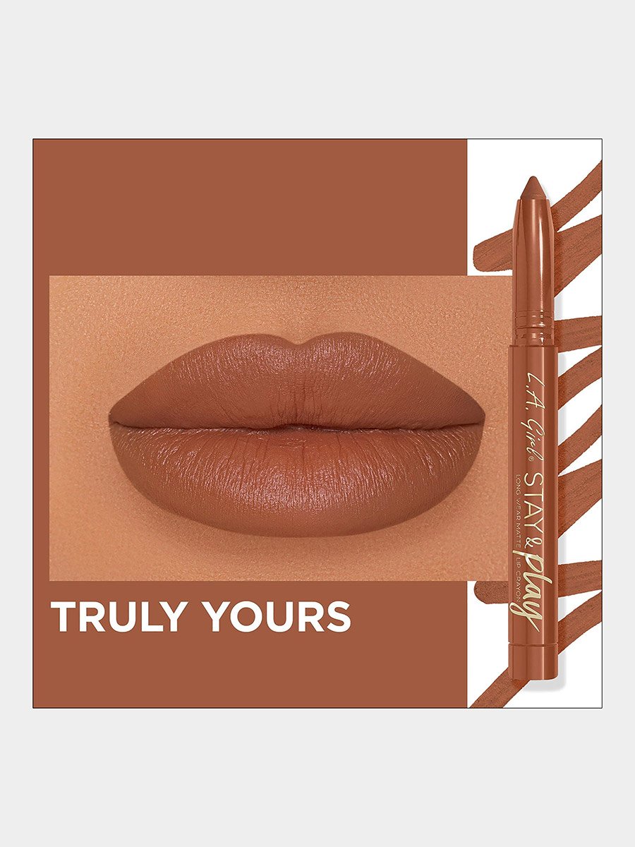 Stay and Play Matte Lip Crayon - Truly Yours- 1.4g