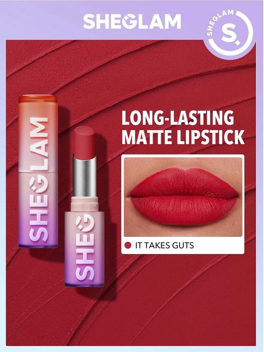 Dynamatte Boom Long-Lasting Matte Lipstick, It Takes Guts