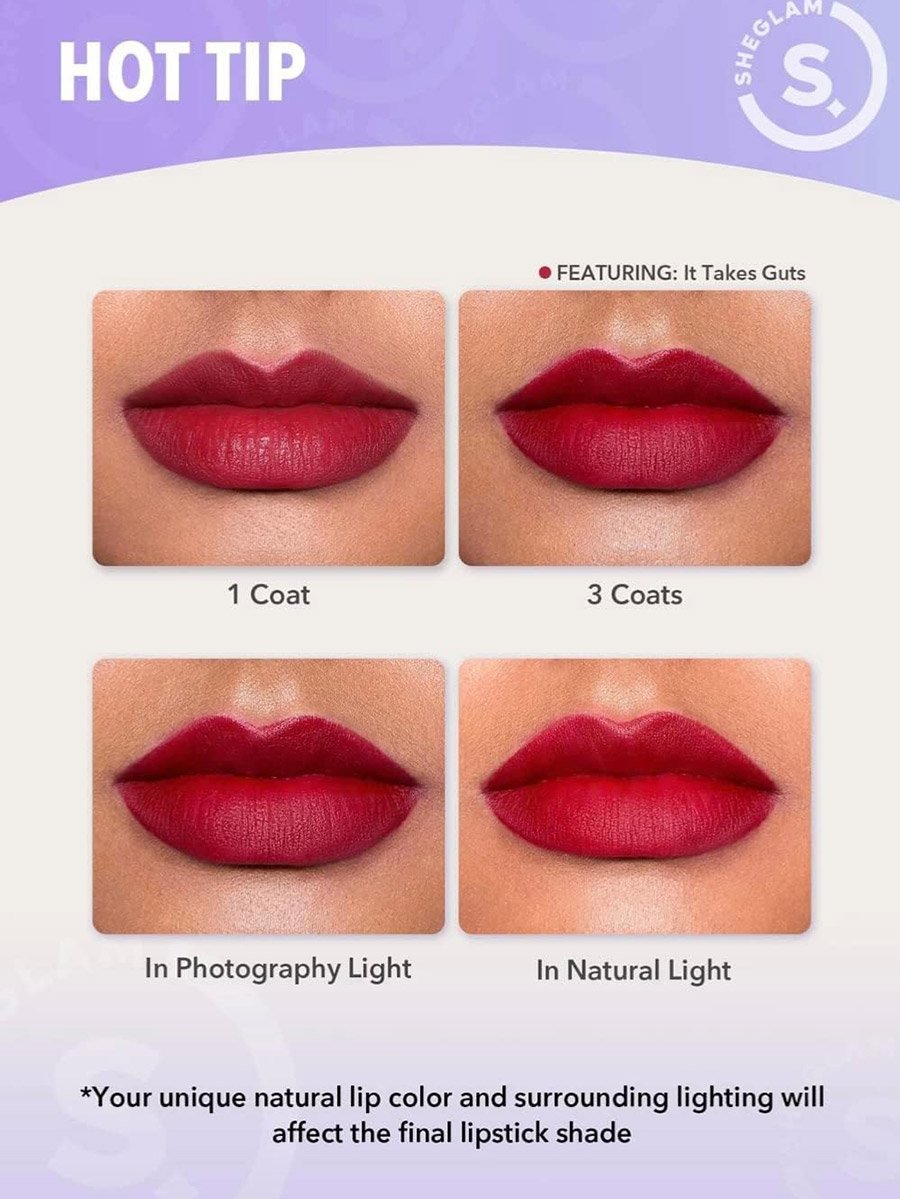 Dynamatte Boom Long-Lasting Matte Lipstick, It Takes Guts