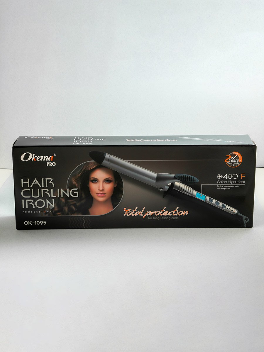 Pro Curling Iron and Hair Curler, 25Mm Ok-1095