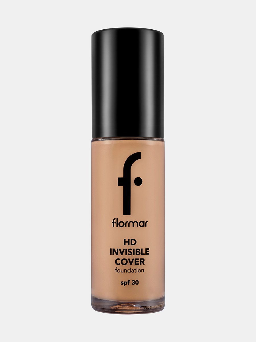 Invisible Cover HD Foundation with SPF30, 100 Mdium Beige