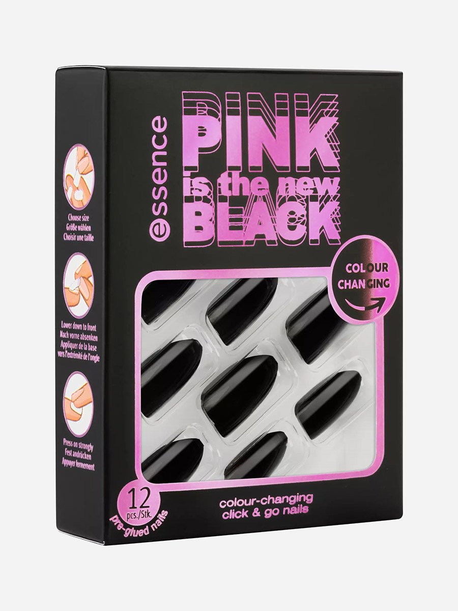 PINK Is The New BLACK Colour-Changing Click and Go Nails 01
