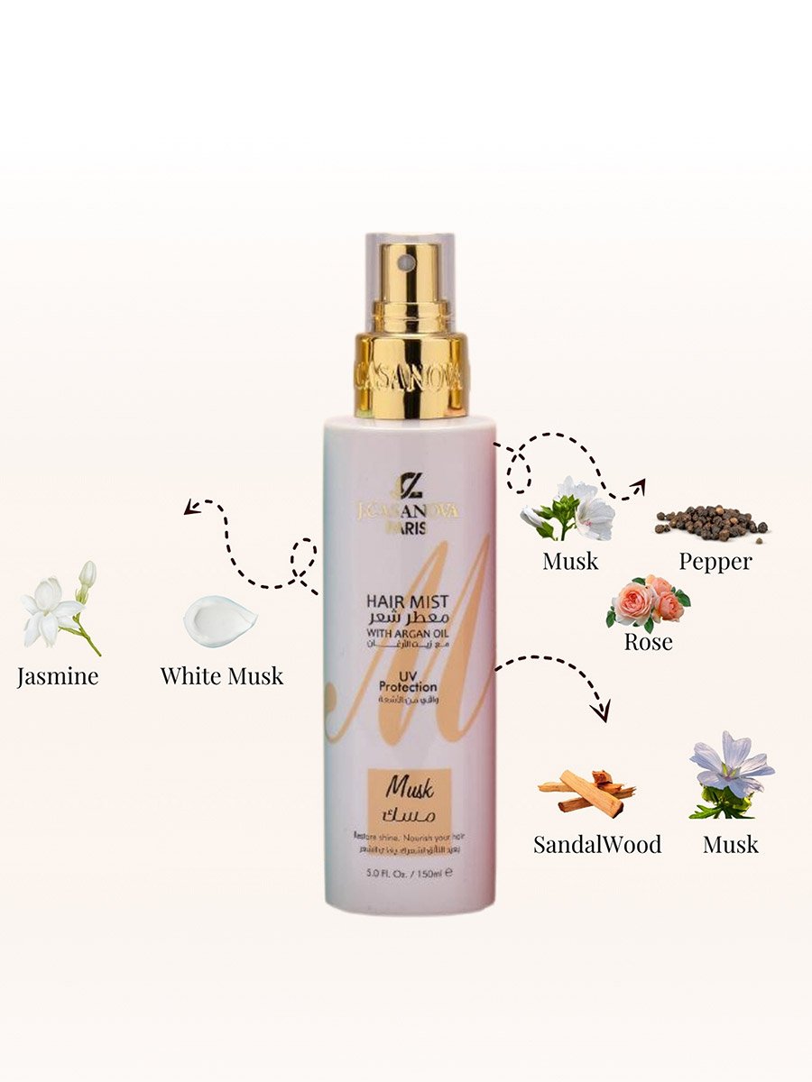 Musk Hair Mist with Argan Oil, 150ml