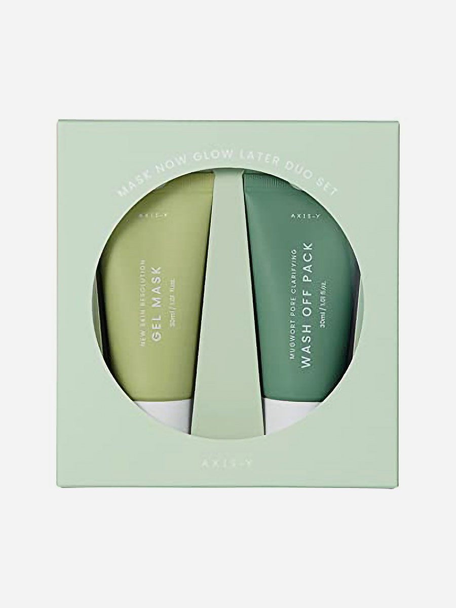 Mask Now Glow Later, Mugwort Pore Clarifying Wash Off and New Skin Resolution Gel Mask