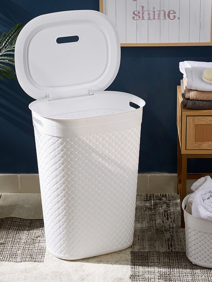 Tidy Laundry Hamper with Lid - 55 L