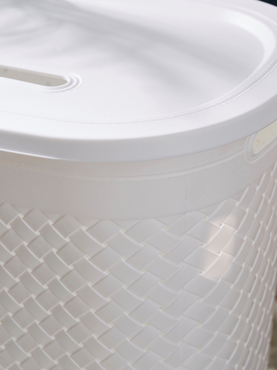 Tidy Laundry Hamper with Lid - 55 L