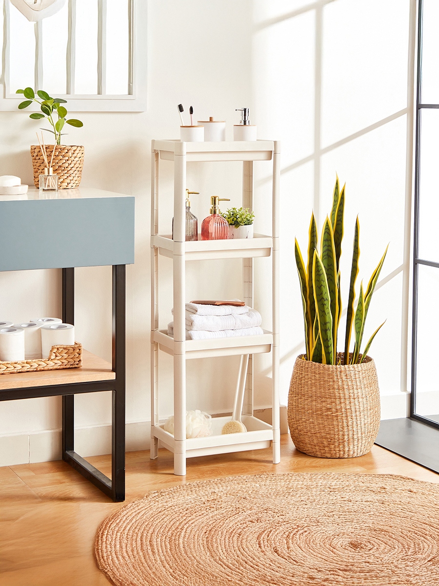 Allure Bios Rectangle 4-Tier Bathroom Caddy - 36x23x100 cm