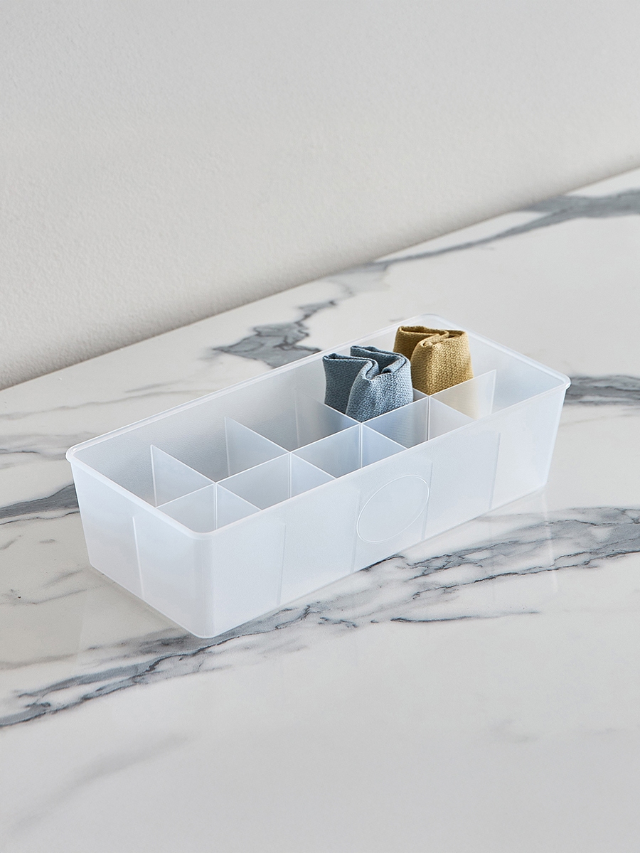 Inaya 10-Compartment Drawer Organiser - 30.7x13.8x7.8 cm