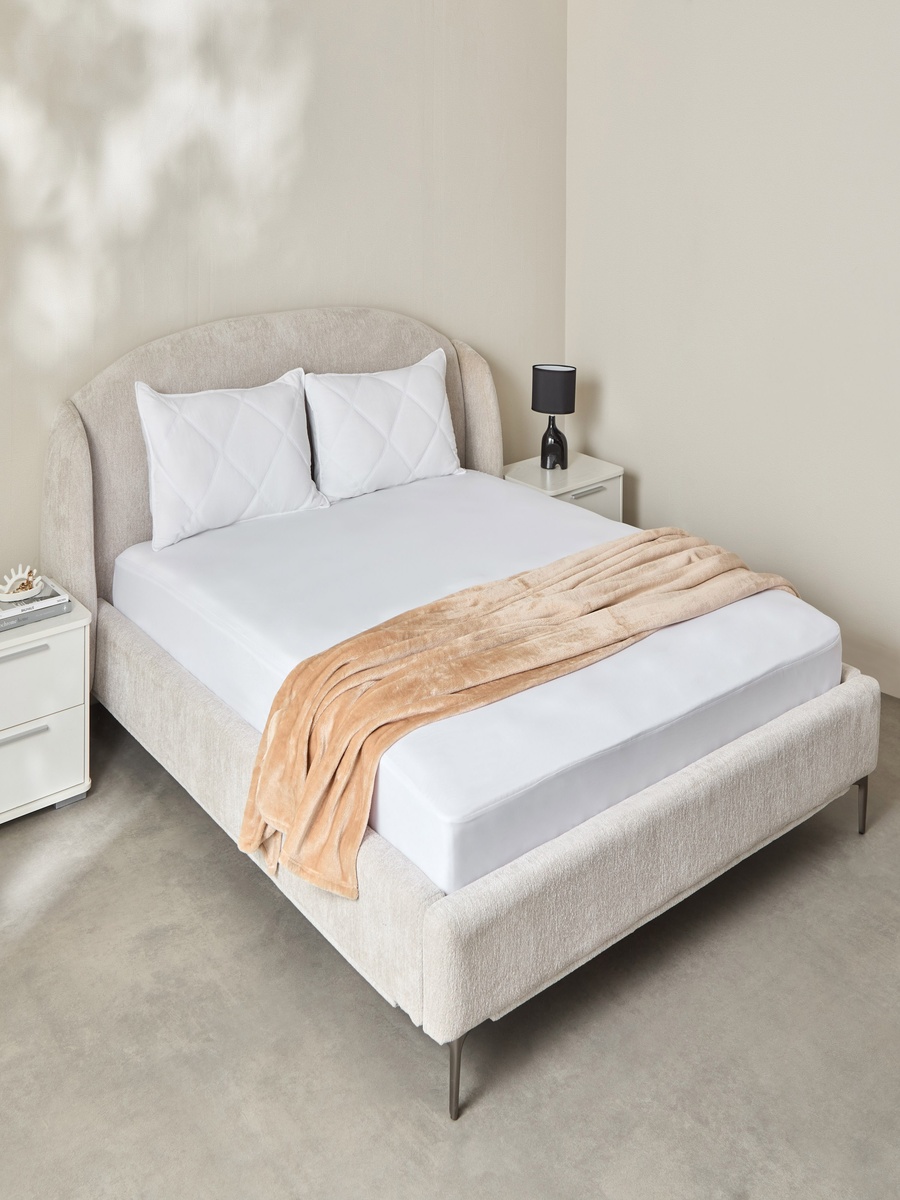 Atlanta Waterproof Double Mattress Protector - 140x200+33 cm