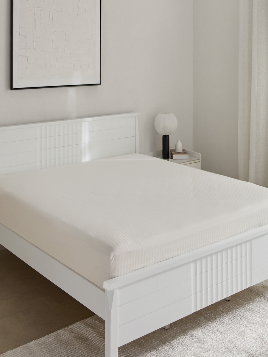 Hamilton Satin Striped Super King Fitted Sheet - 200x200+36 cm