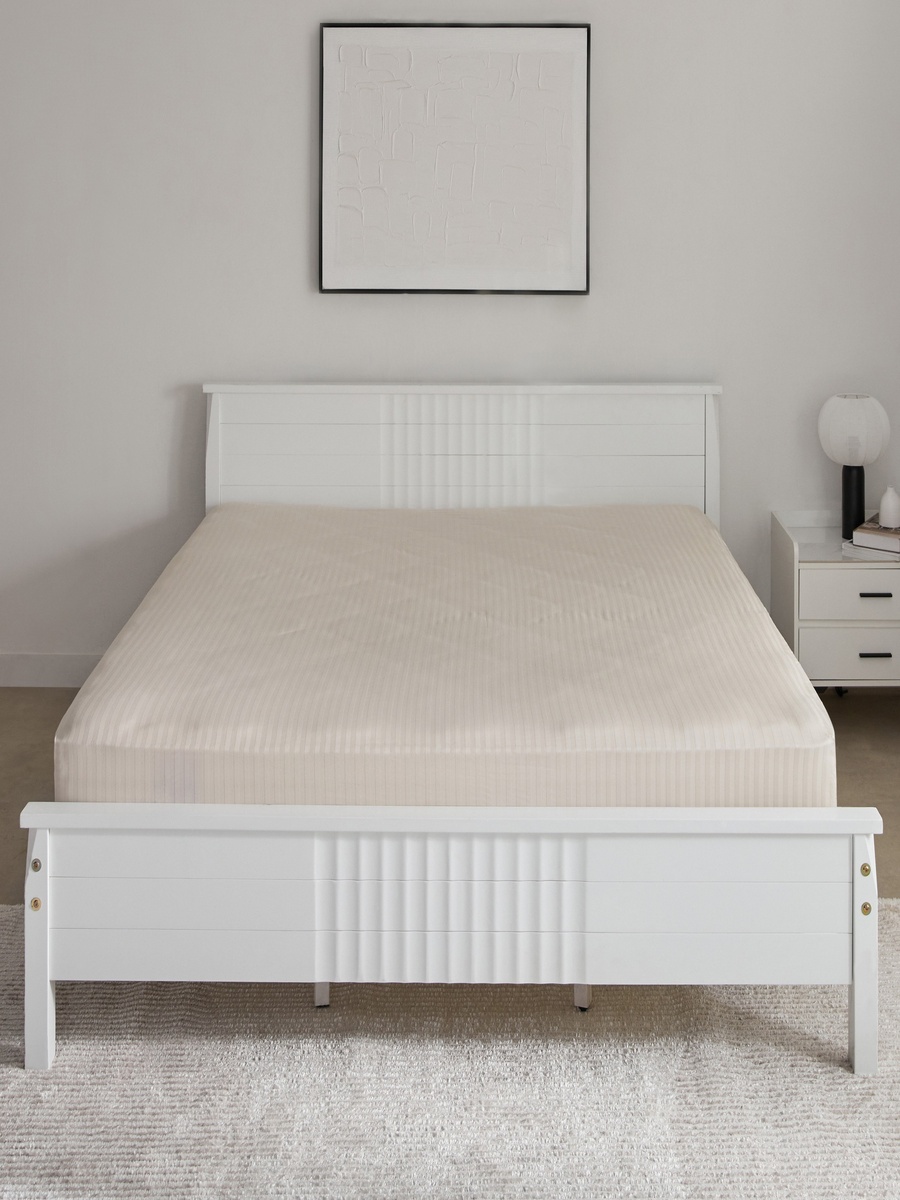 Hamilton Satin Striped Super King Fitted Sheet - 200x200+36 cm