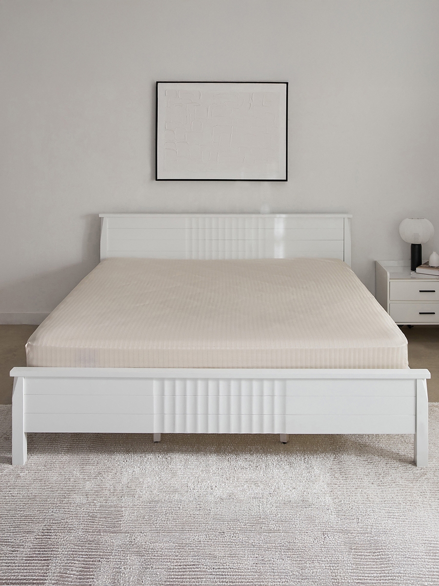 Hamilton Striped Satin Cotton King Fitted Sheet - 180x210+36 cm