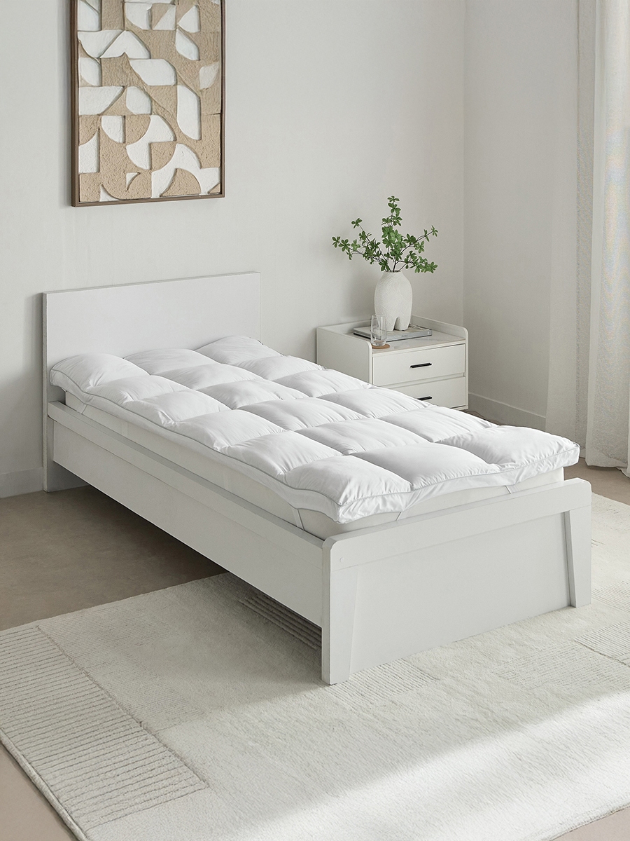MicroFresh 300TC Soft Microfiber Single Mattress Topper - 90x200+6 cm