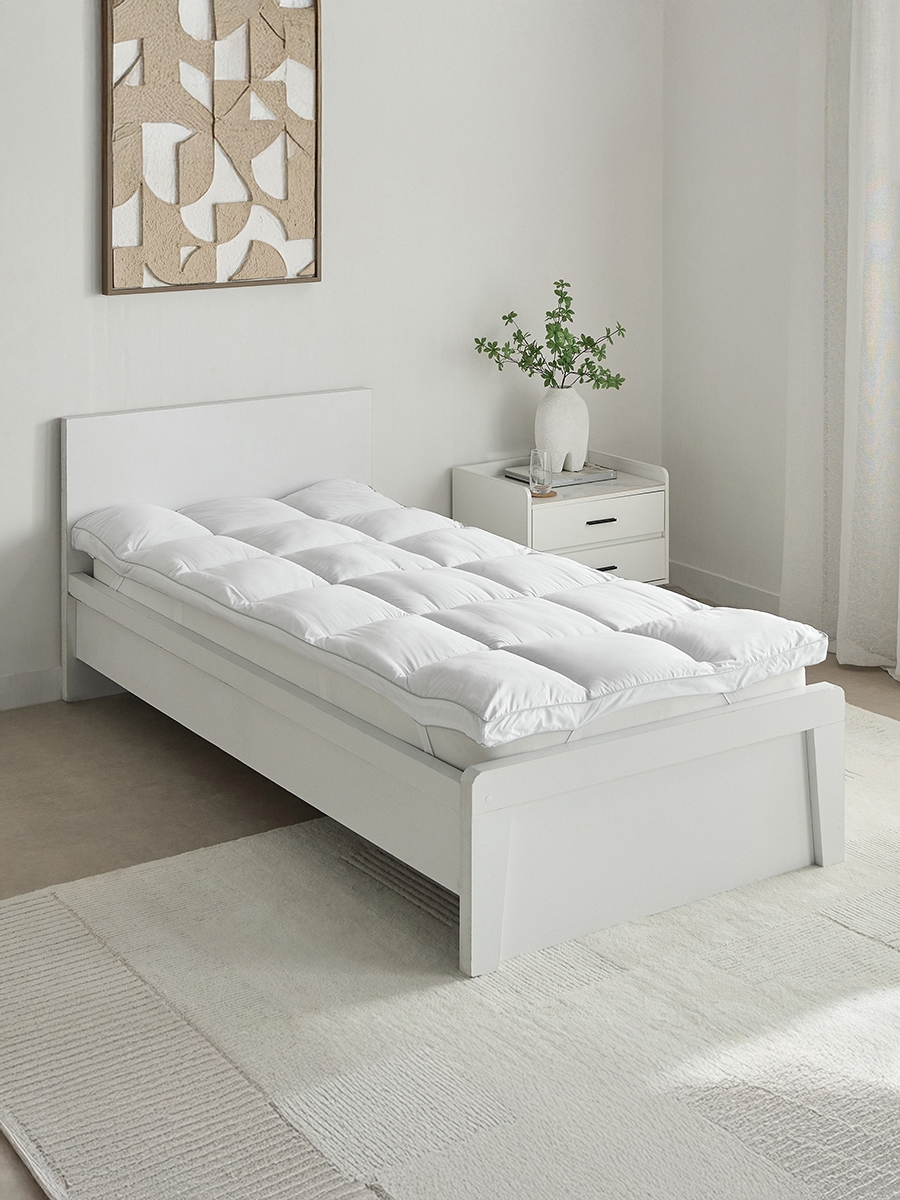 MicroFresh 300TC Soft Microfiber Twin Mattress Topper - 120x200+6 cm