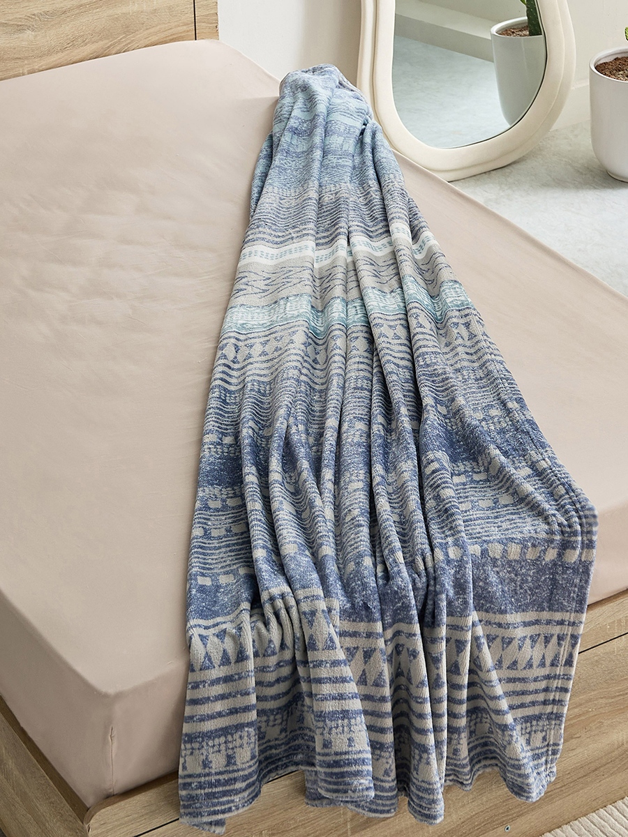 Matrix Enzo Printed Flannel Twin Blanket - 140x200 cm