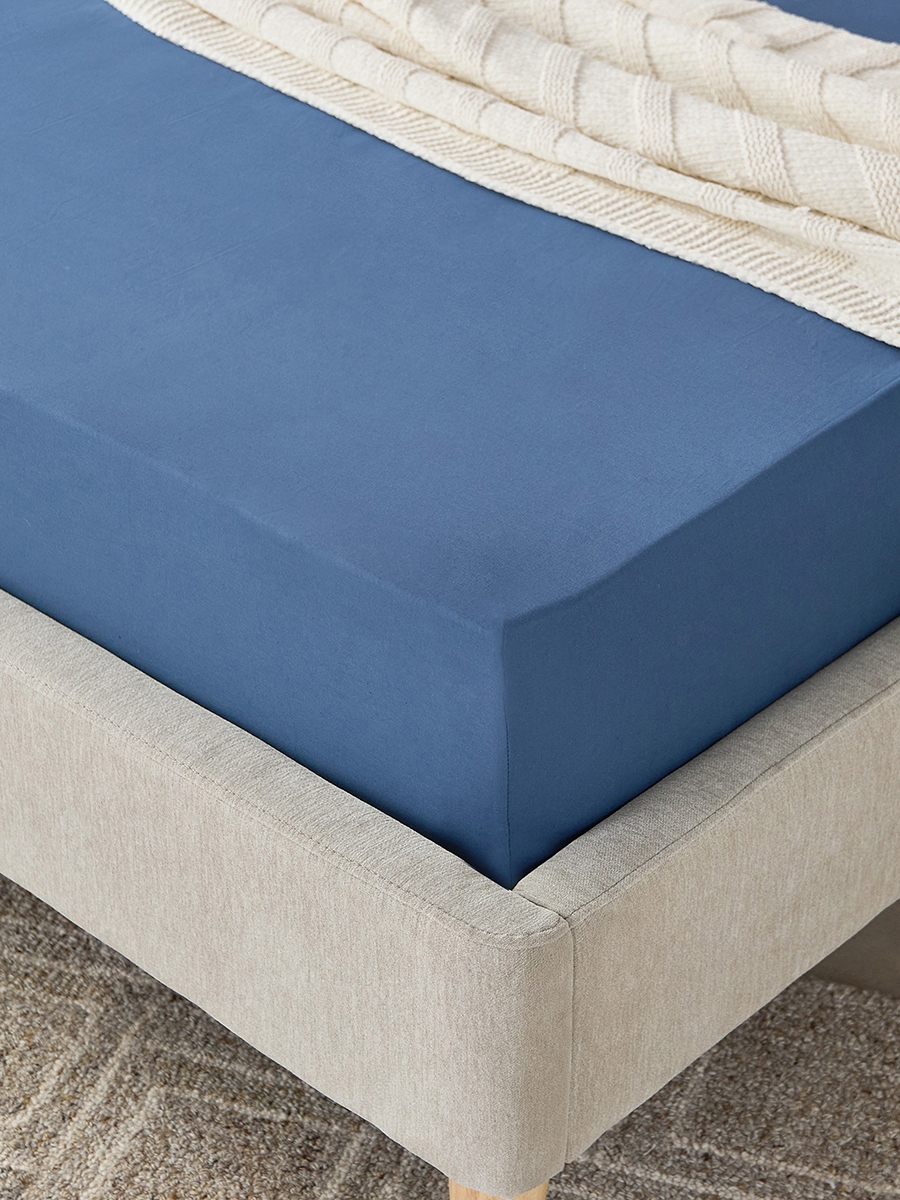 Essential Cotton Twin Fitted Sheet - 120x200+36 cm