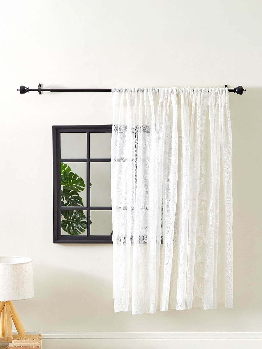 Elementary Matte Extendable Curtain Rod - 89 -167 cm