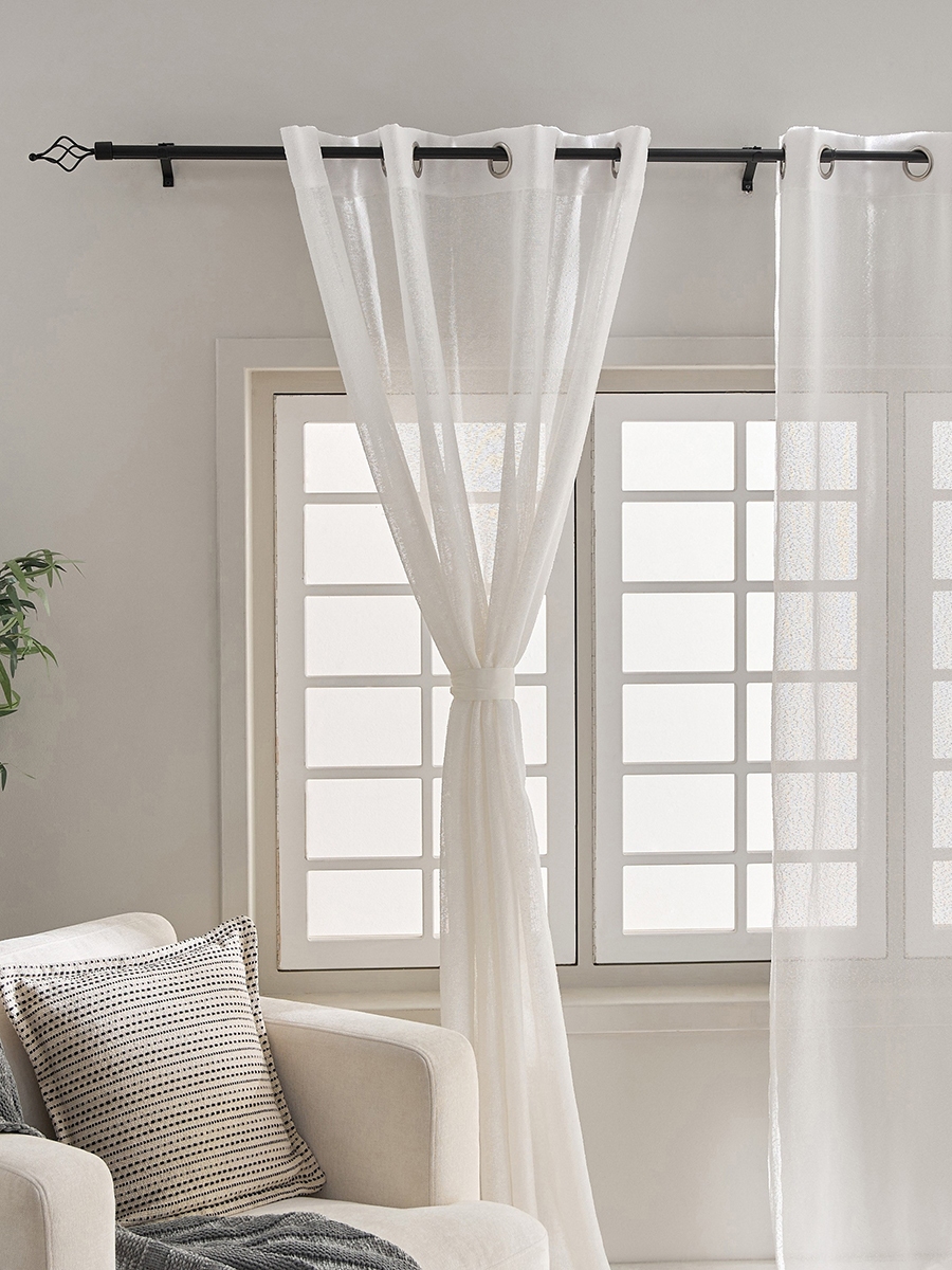 Emily Extendable Double Curtain Rod - 150-400 cm