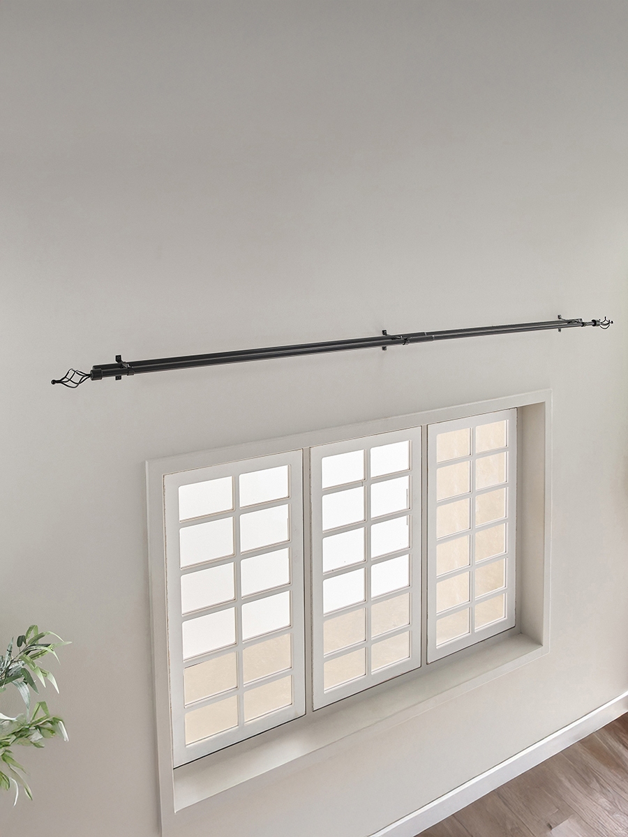 Emily Extendable Double Curtain Rod - 120-300 cm