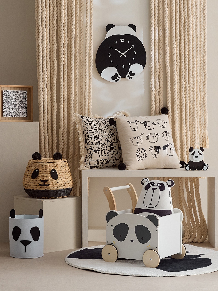 Forresta Panda Wall Clock - 35x40 cm