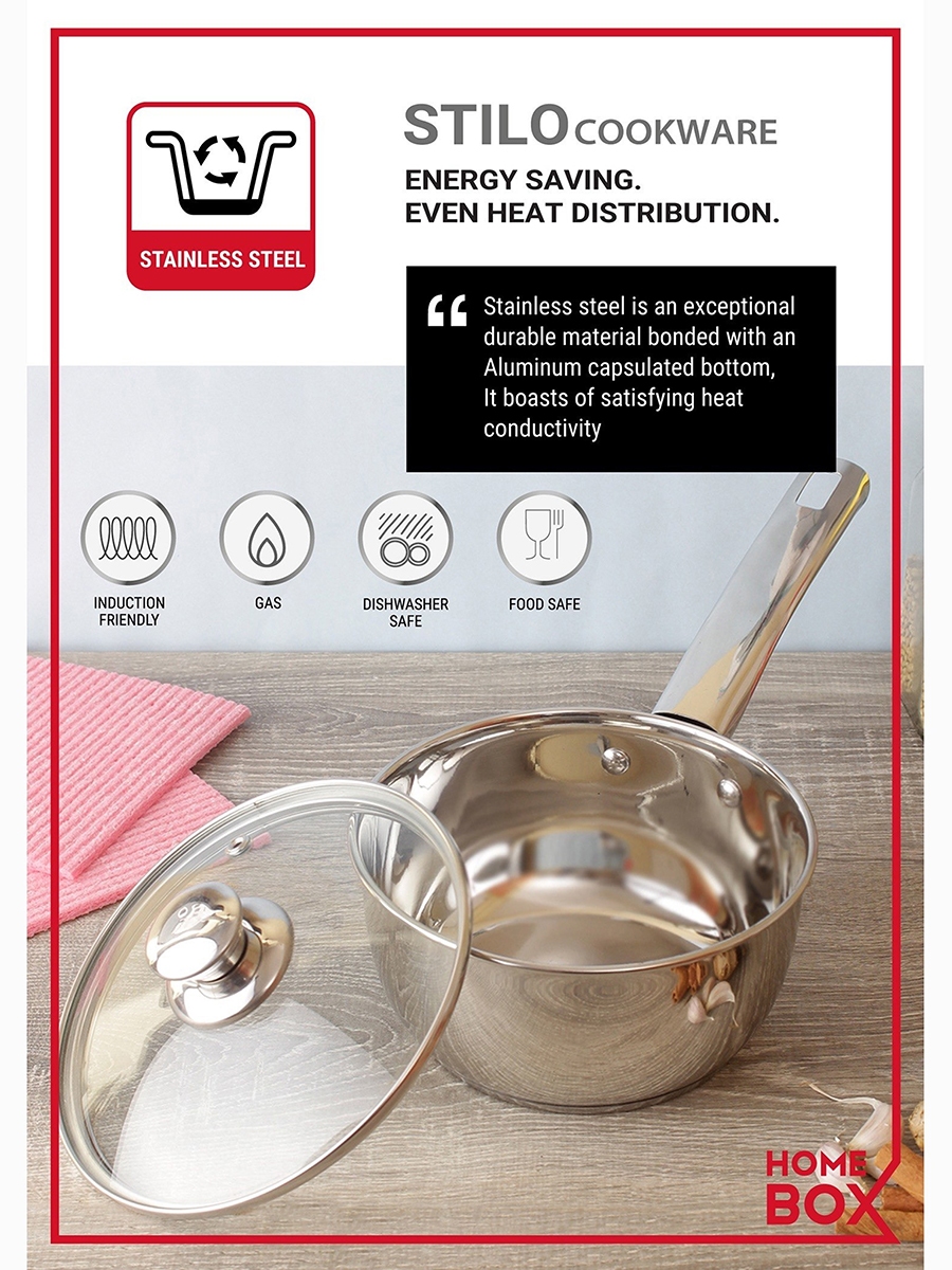 Stilo Stainless Steel 2-Tier Steamer - 20 cm