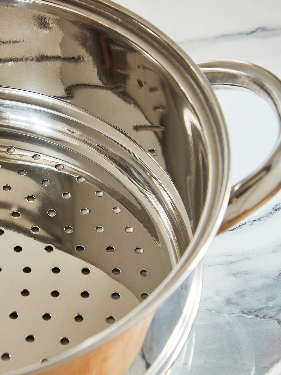 Stilo Stainless Steel 3-Tier Steamer - 24 cm