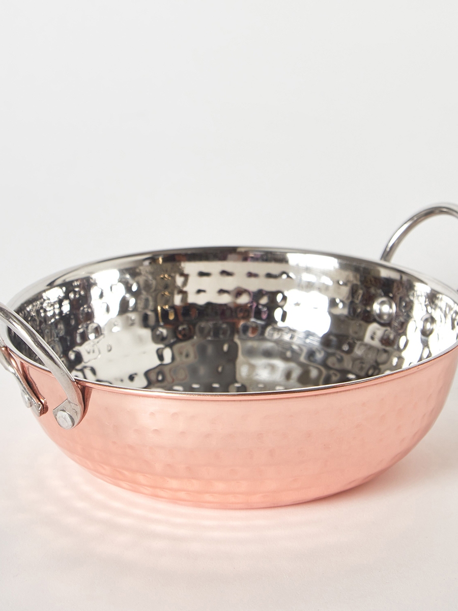 Copper Shine Kadhai - 17 cm