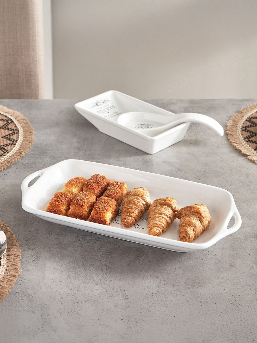 Sweet Home Large Serving Plate - 20x40 cm