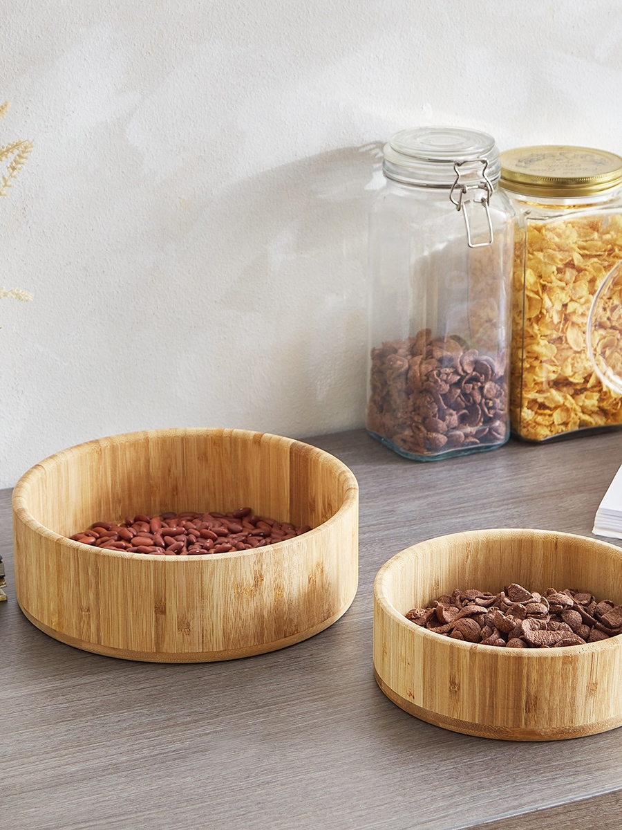 Bamboo Small Serving Bowl