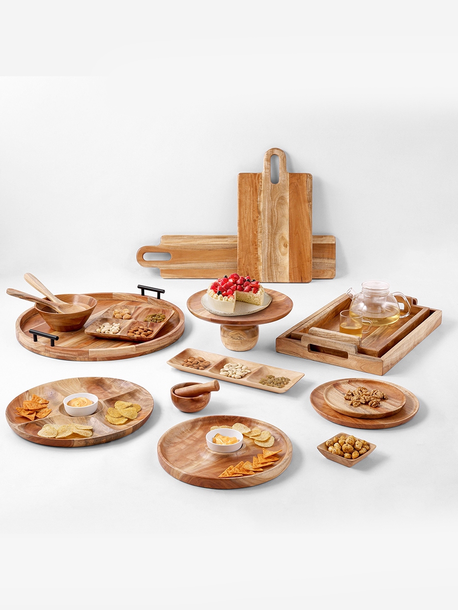 Albero 4-Sectioned Platter - 24x20.5x2.5 cm