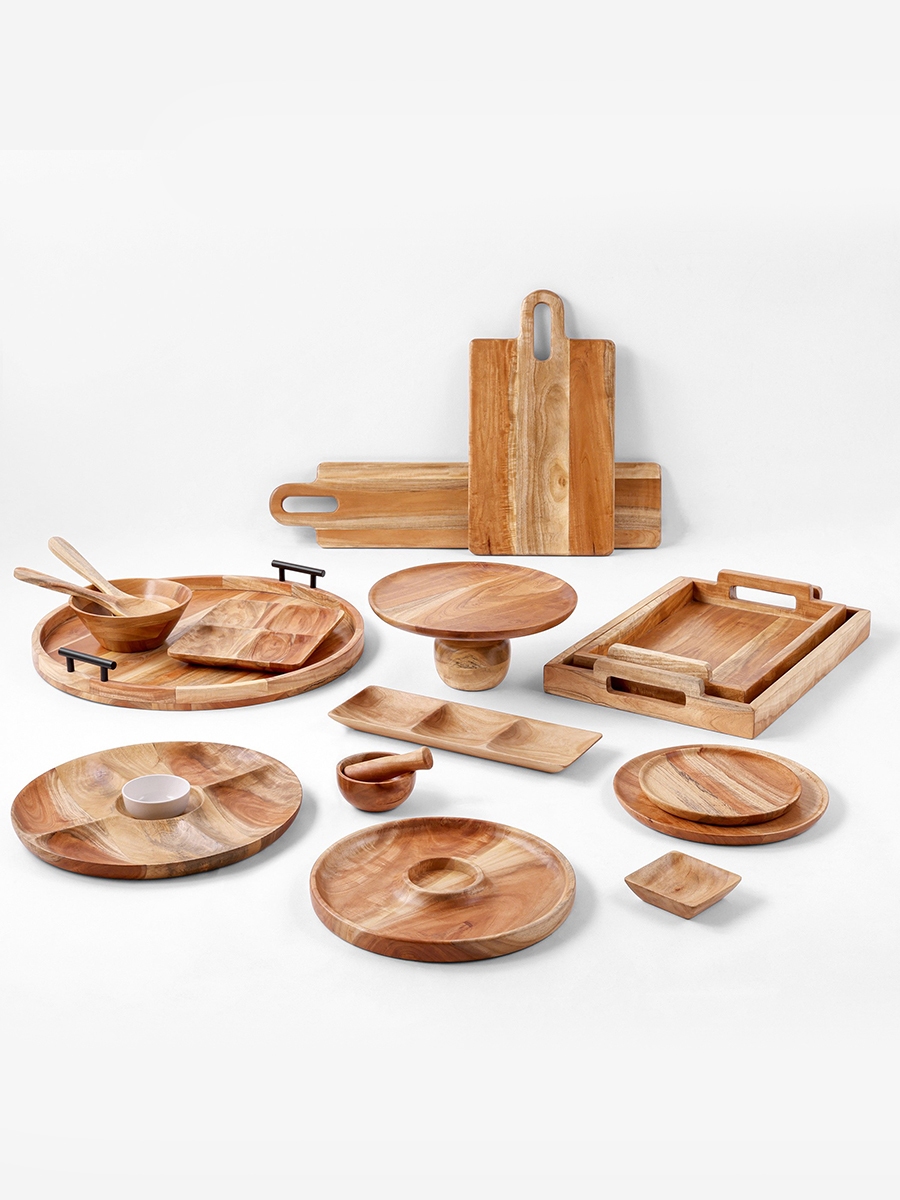 Albero 4-Sectioned Platter - 24x20.5x2.5 cm