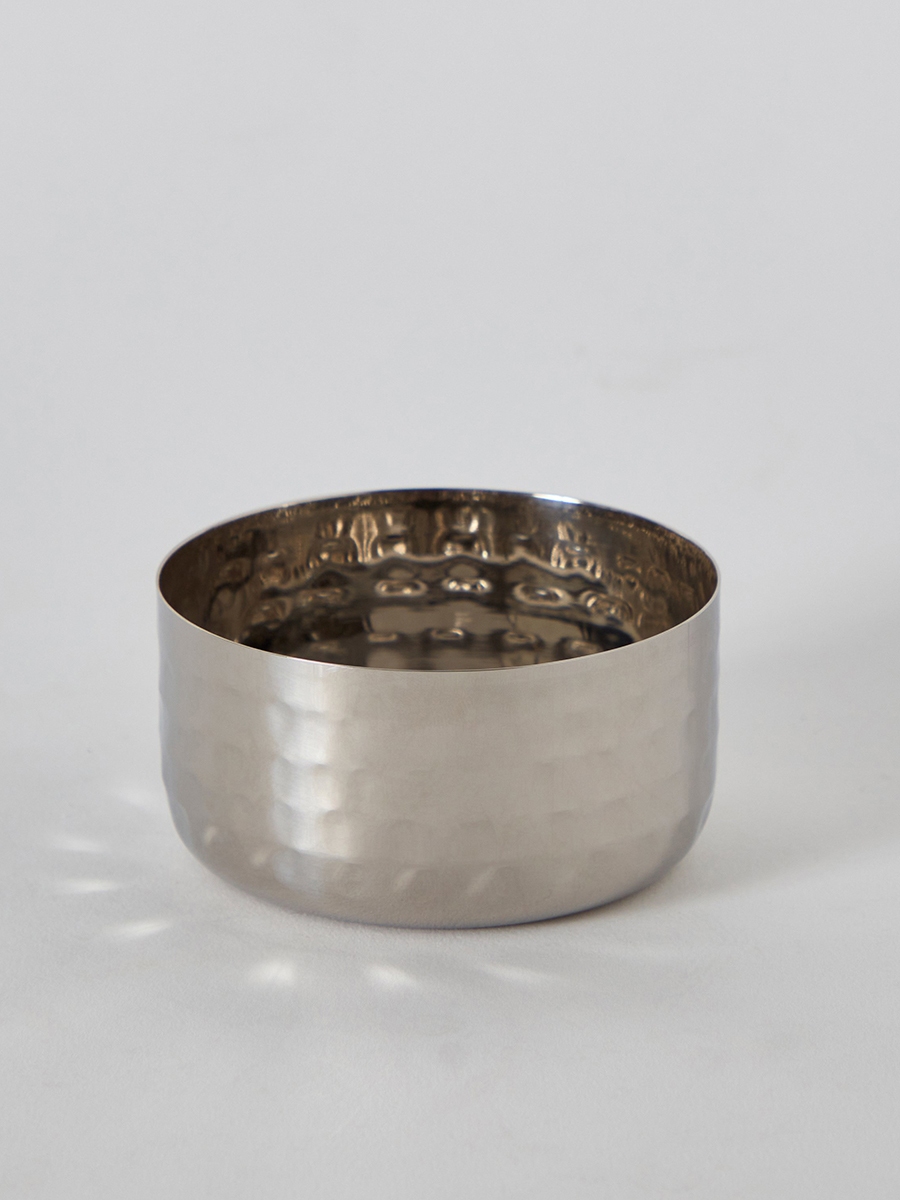 Hammered Stainless Steel Veg Bowl - 140 ml