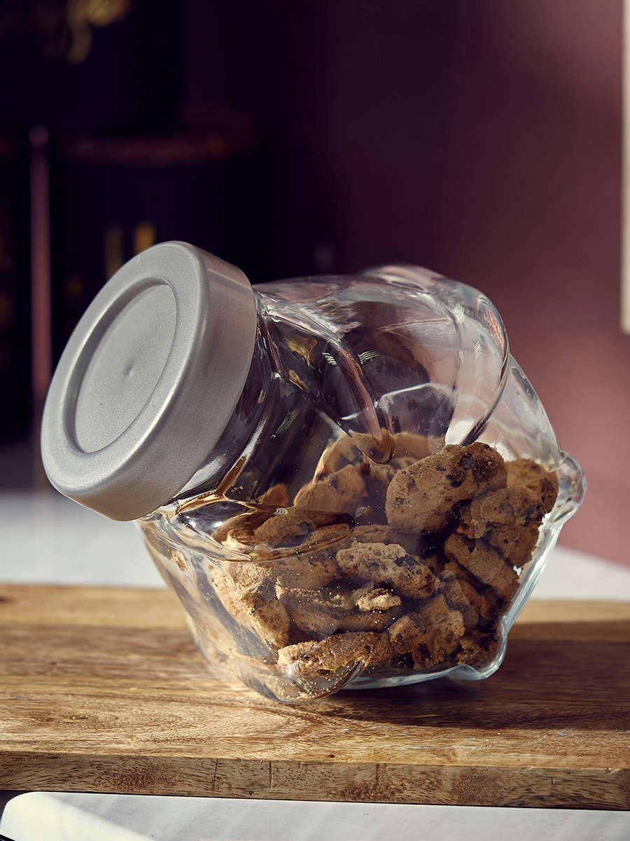 Crysta Glass Canister with Lid - 1.7 L