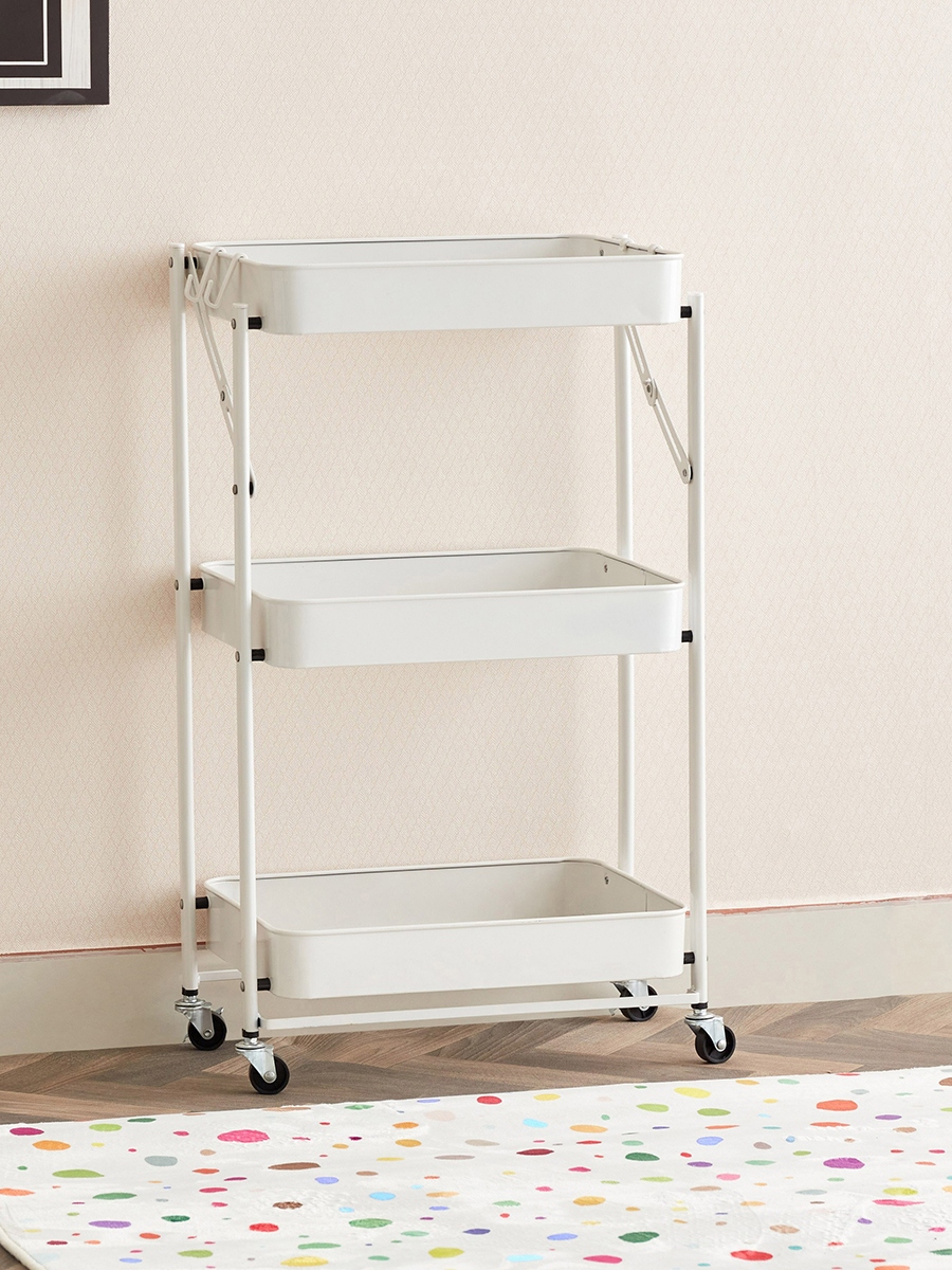 Rio Foldable Metal Storage Cart without Handle - 45x29.5x78.5 cm