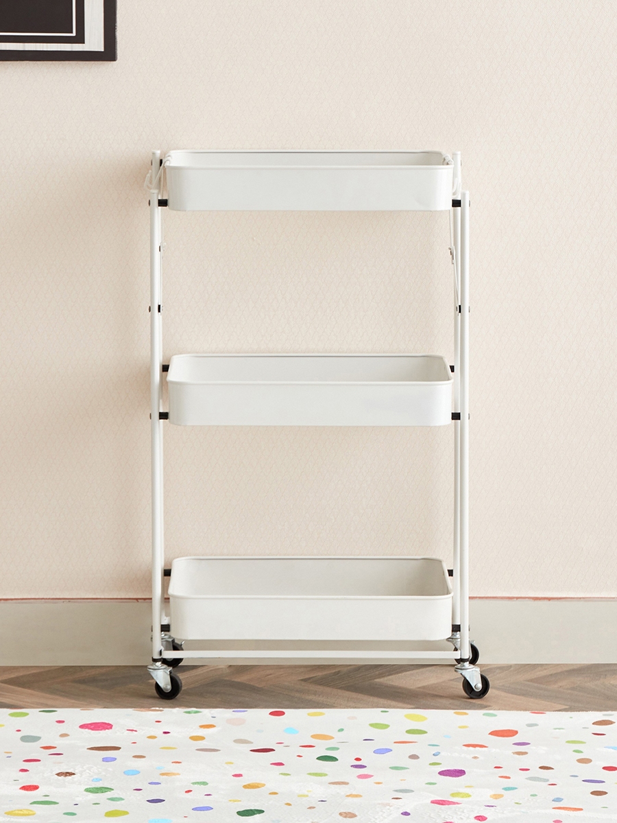 Rio Foldable Metal Storage Cart without Handle - 45x29.5x78.5 cm